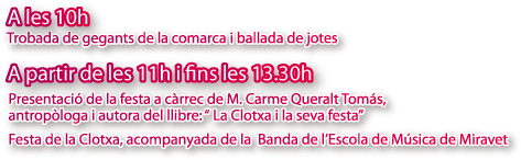 Activitats de la Festa