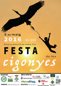 Cartell de la Festa de les cigonyes 2016.