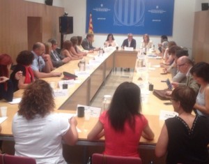 Imatge de la darrera reunió de la Mesa contra la Violència Masclista de les Terres de l'Ebre.